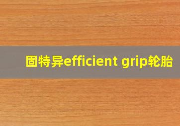 固特异efficient grip轮胎